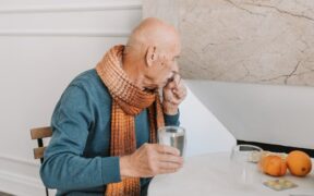 Can parasite medication cause coughing without illness